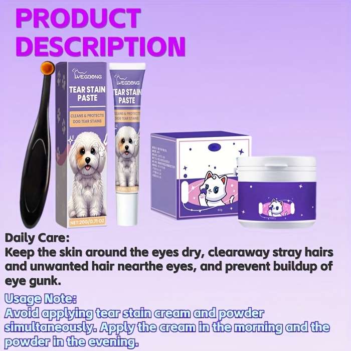 Pet supplies Quantity Soft brush  Add  tear powder  Add  tear cream