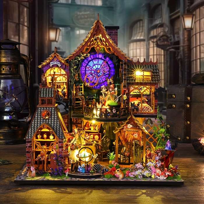 Building Toy Architectural Model Toy Set Style Magic Forest