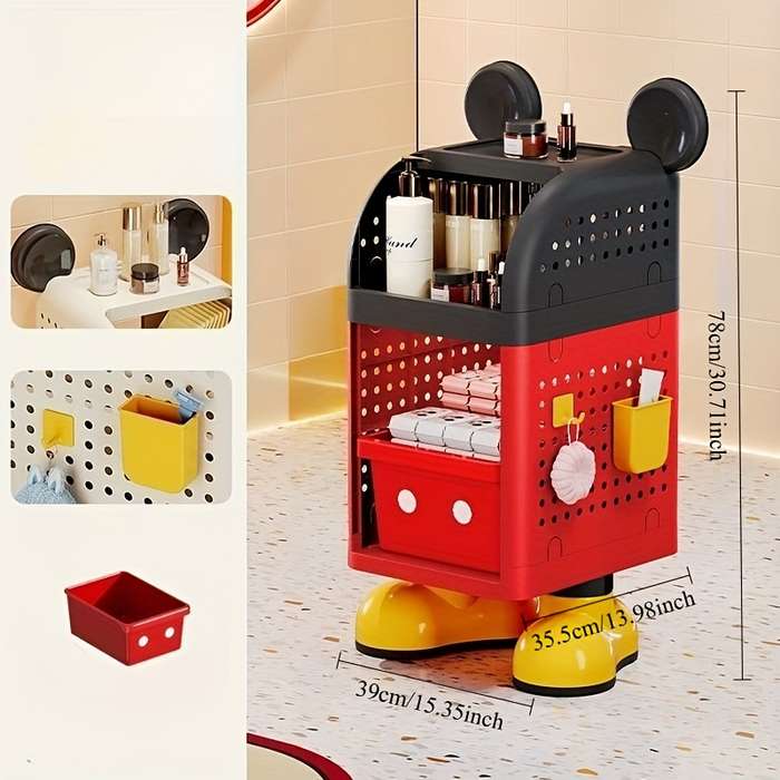Storage And Organizationcolor Black And Red 2 Layer Standing Model