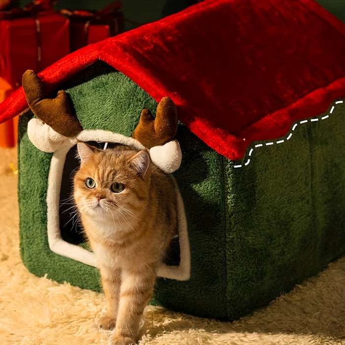 Pet supplies color Polychrome size 1set  cat bed  Add  scarf  L
