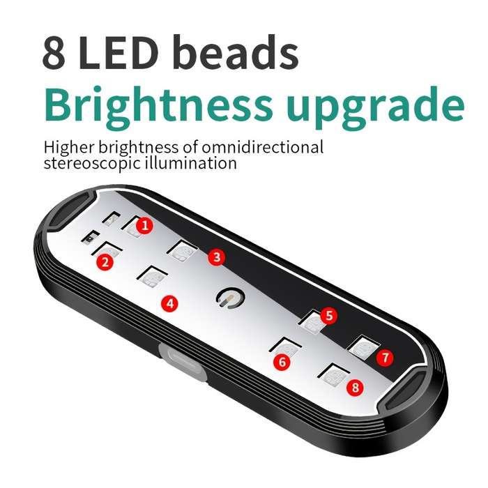1pc Car Door Sensor Light Anti-collision Wire-free Car Door Lighting Colorful LED Amb