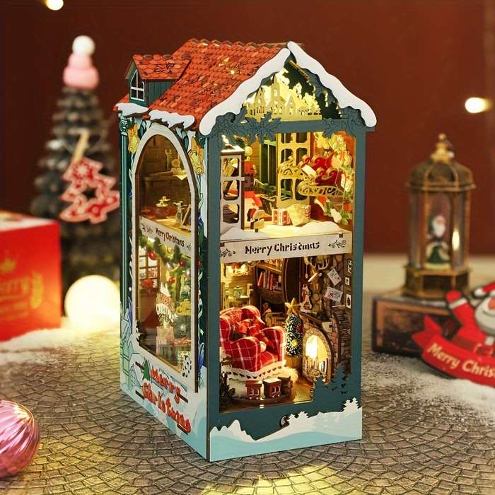 Building Toy Architectural Model Toy Set Style Merry Christmas