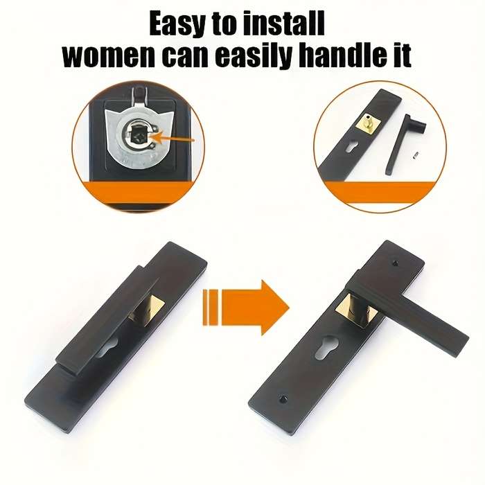 Lock Color Black Golden Model 1Pc