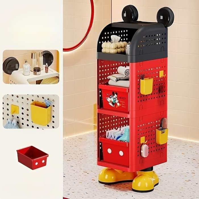 Storage And Organizationcolor Black And Red 2 Layer Standing Model