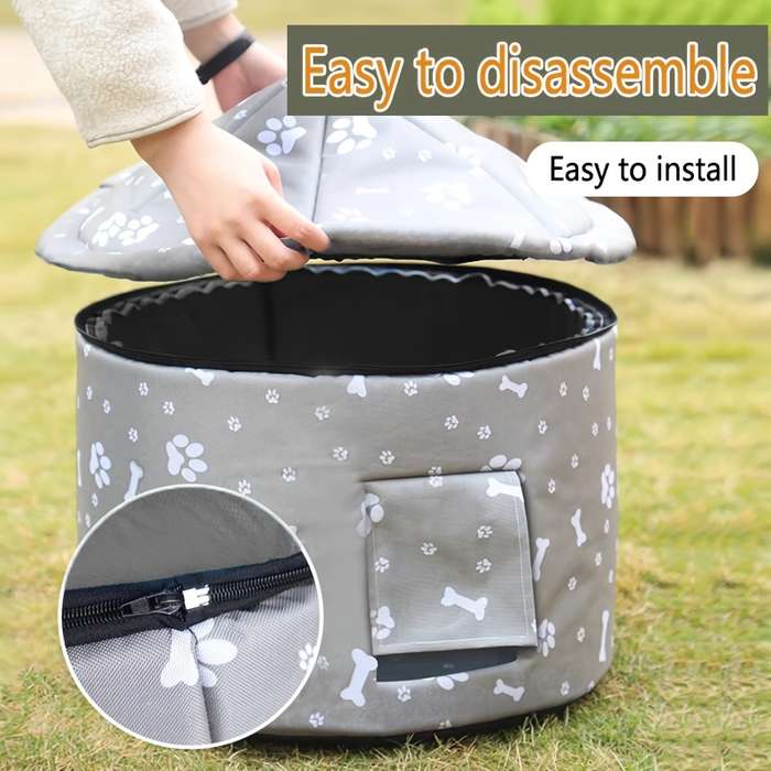 Pet supplies color grey size L 45x 41cm  17.72x 16.14in