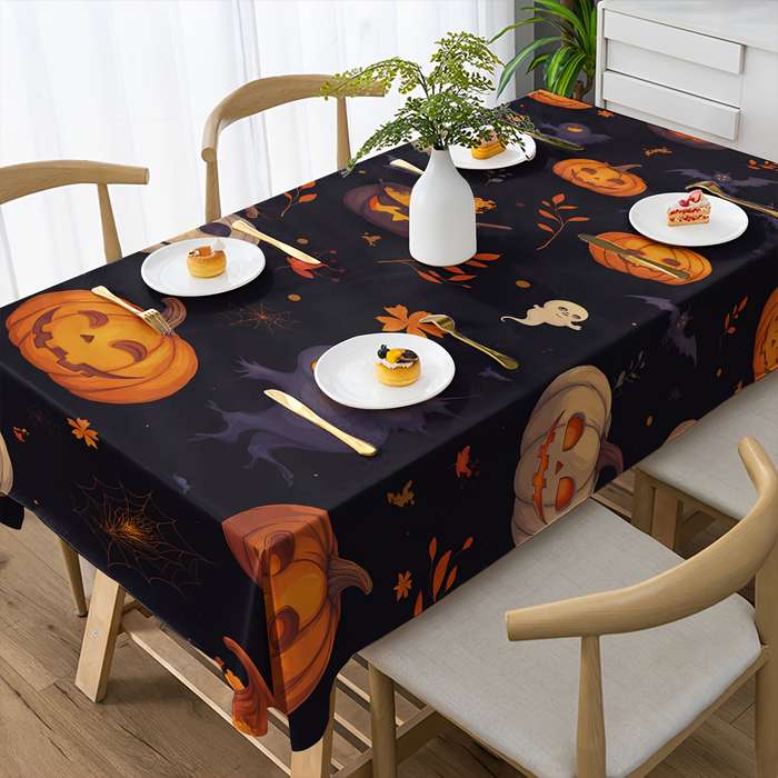 Halloween tablecloth decoration size 140cm x 140cm or 55.12in x 55.12in