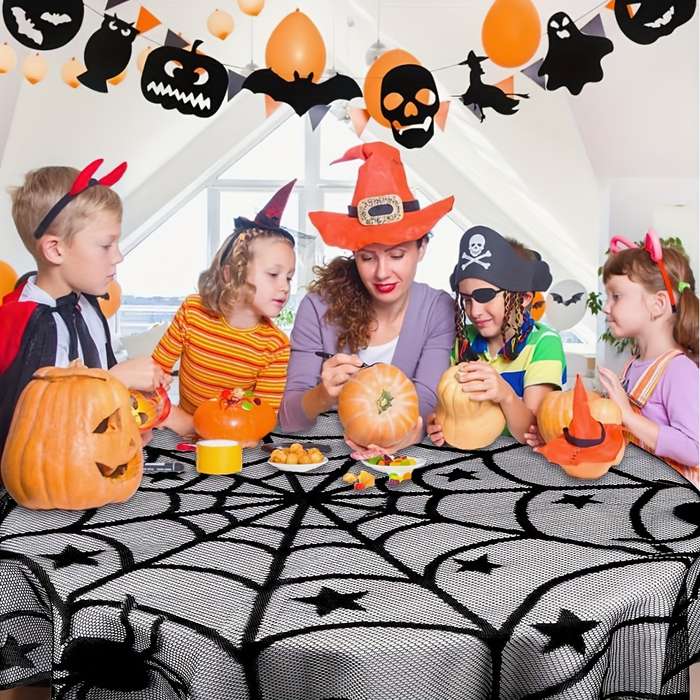 Halloween tablecloth decoration Quantity 3pcs