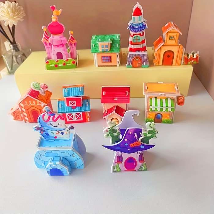 Building Toy Architectural Model Toy Set Quantity 10Pcs