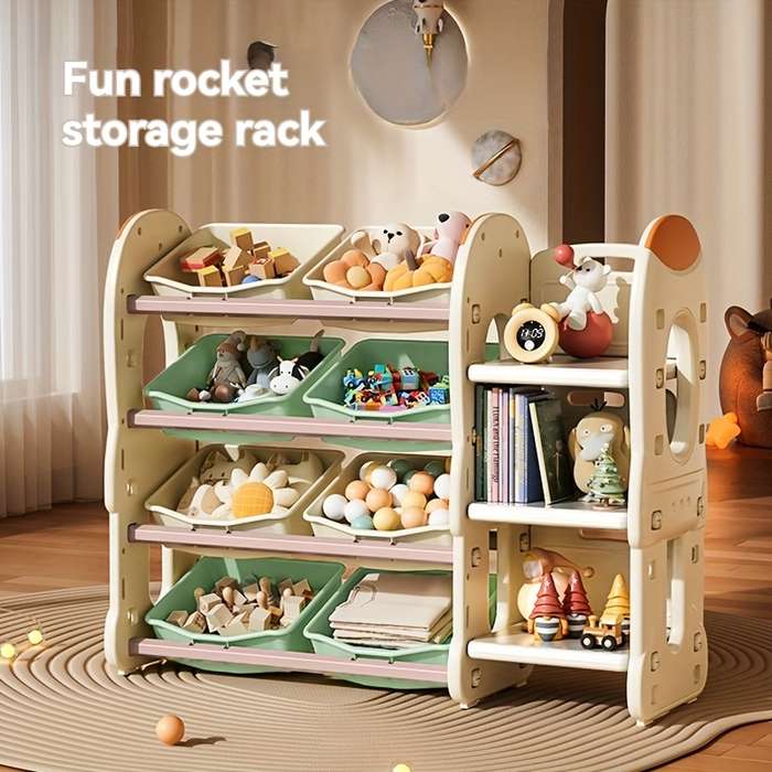 Storage And Organizationmodel With Bookshelf