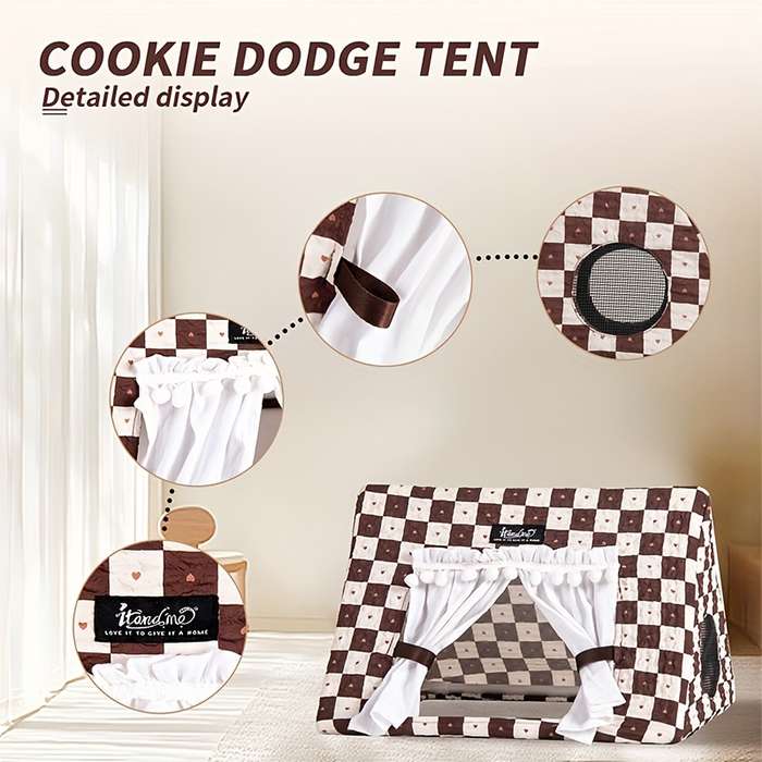 Pet supplies color Brown Plaid size M