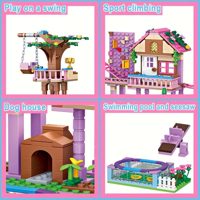 Building Toy Architectural Model Toy Set Quantity 756 Pcs