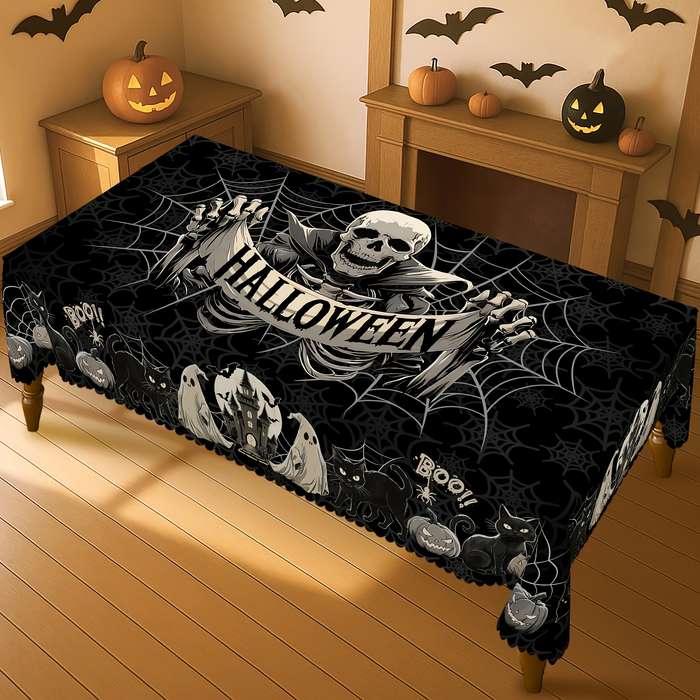 Halloween tablecloth decoration size Rectangle 5570in 140180cm