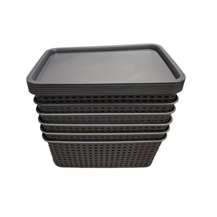 Storage And Organizationcolor Gray 6 Piece Set With Cover