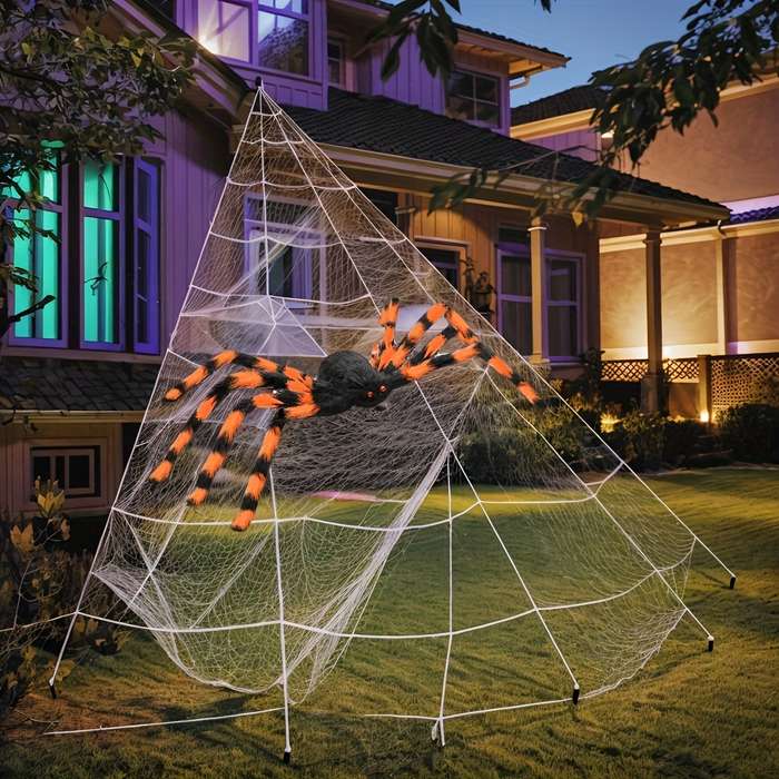 Halloween Decorations Size 200Cm Spider  Add   5M Spider Web