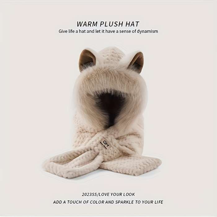 Winter Hat Color Khaki Items Cat Ears