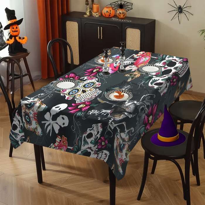 Halloween tablecloth decoration size 90 x 140cm or 35.43 x 55.11inch