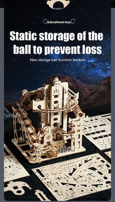 Building Toy Architectural Model Toy Set Model 3D Puzzle Skywalk Add  Spiralwalk