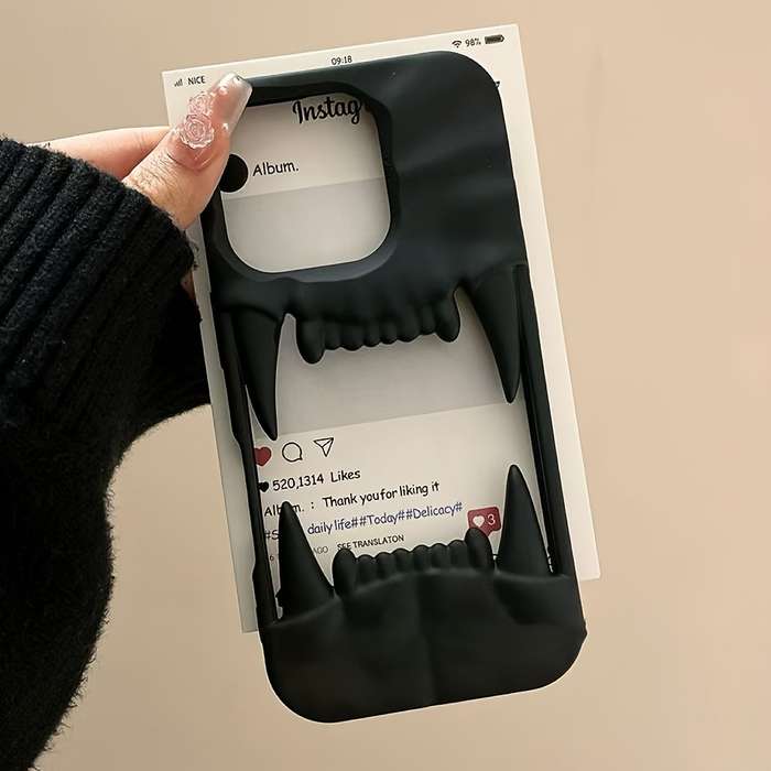 1Pc Black For iPhone 15 Phone Case Phone Cover