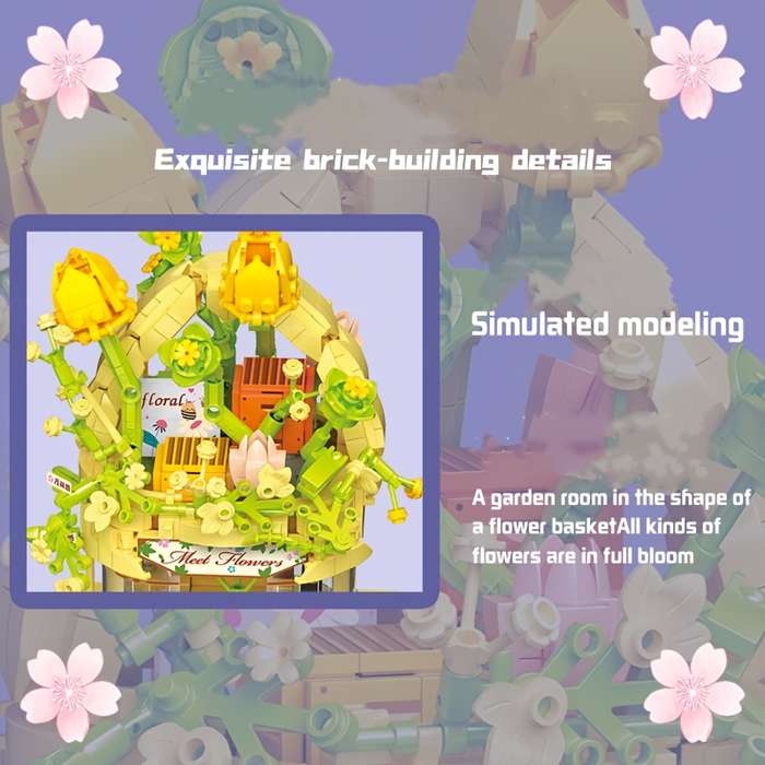 Building Toy Architectural Model Toy Set Style Greenhouse
