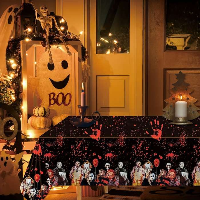 Halloween tablecloth decoration Quantity 2pcs