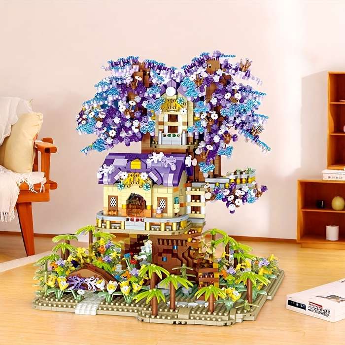 Building Toy Architectural Model Toy Set Style Elf Tree House 3149 Pcs