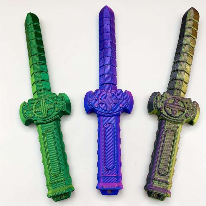 Toy Weapons Color 3Pcs  Golden Add Blue  Green Add Red  Green  Blue