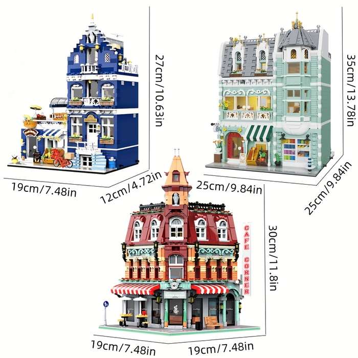 Building Toy Architectural Model Toy Set Quantity 1456Pcs