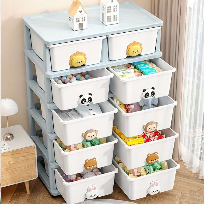Storage And Organizationsize Cartoon 4 Layers  Single Row]