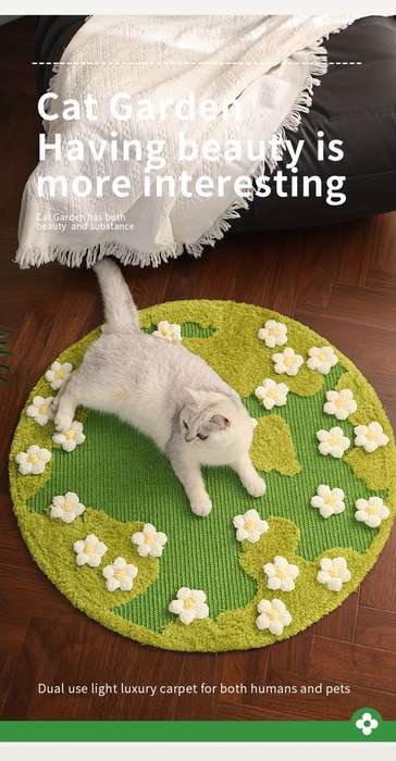 Pet Supplies Color Flowery Sisal Carpet