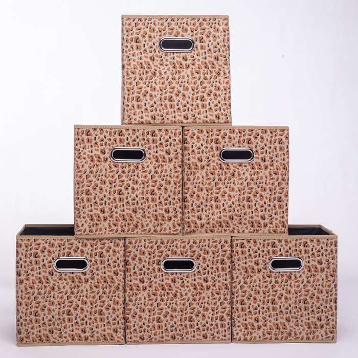 Storage And Organizationcolor Leopard Print 6Pcs