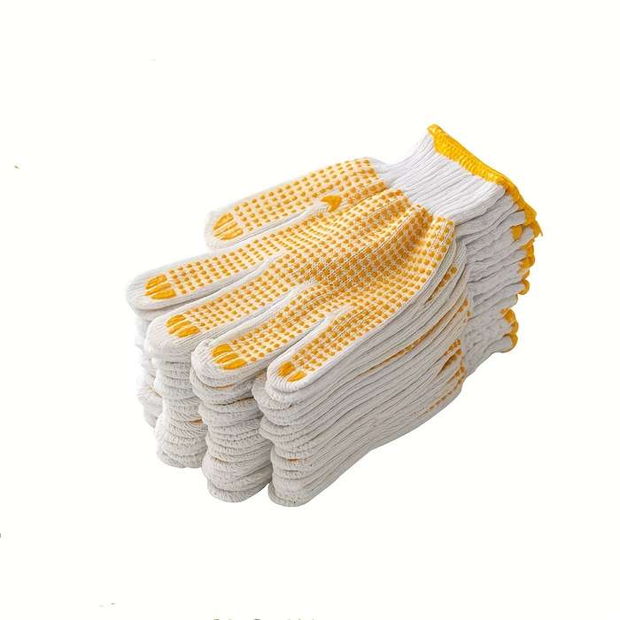 Work Gloves Color Yellow Applicable People Adult