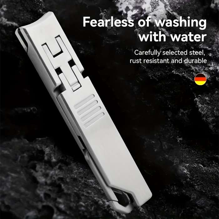 1pc Ultra-Thin Stainless Steel Nail Clippers with Keychain Portable Nail Clippers Modern Styl