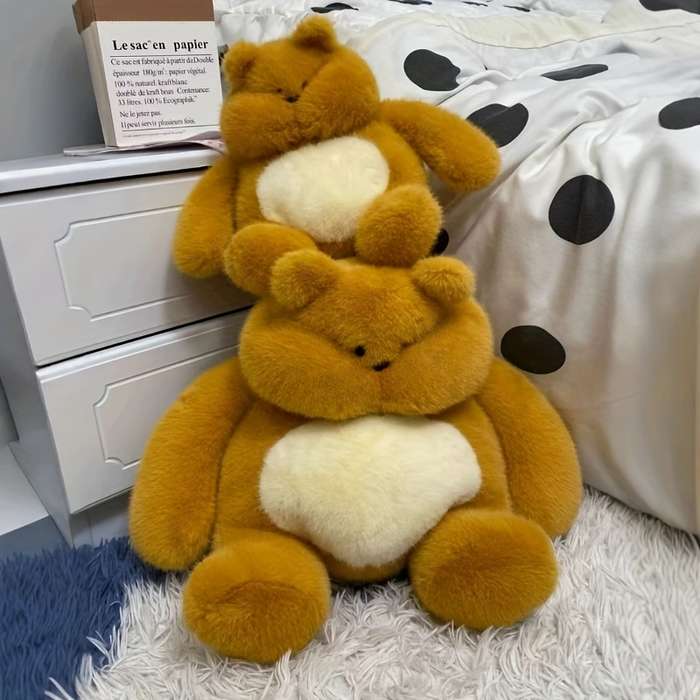 Toy Doll Model Big Yellow Bear