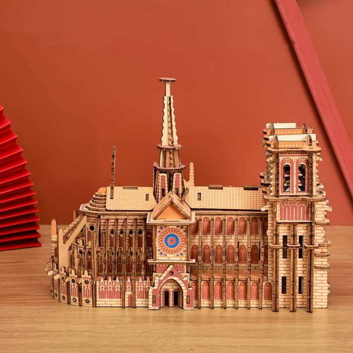 Building Toy Architectural Model Toy Set Style Three Dimensional Puzzle