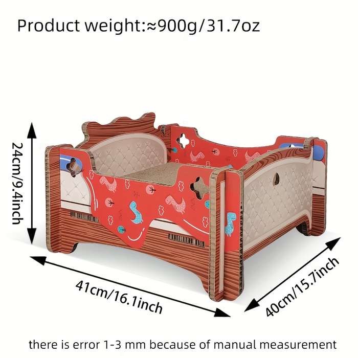 Pet Supplies Color Red Single Bed Size 410X400X240Mm