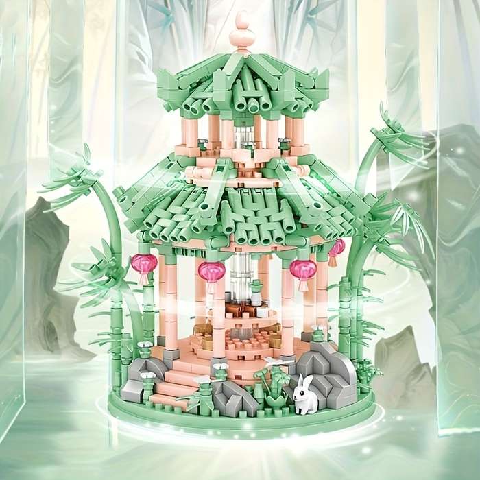 Building Toy Architectural Model Toy Set Color Pavilion
