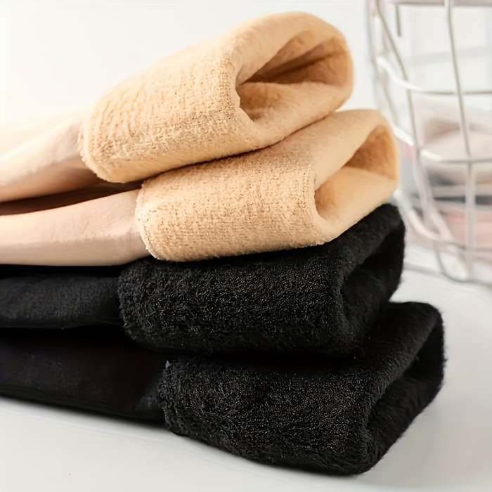 5 Pairs Black One Size High Elastic Socks