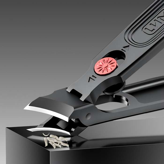 1pc nail clippers ergonomic nail scissors with file non-slip push-pull switch suitable for f