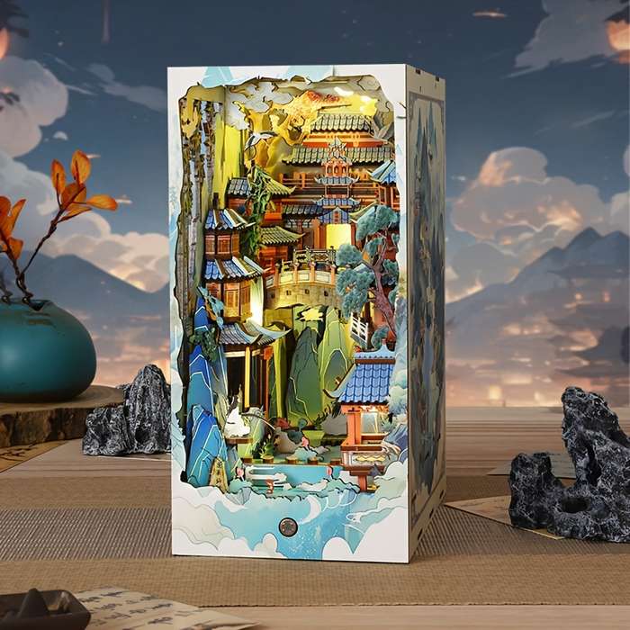 Building Toy Architectural Model Toy Set Style Penglai Wonderland