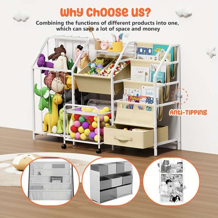 Storage And Organizationcolor White