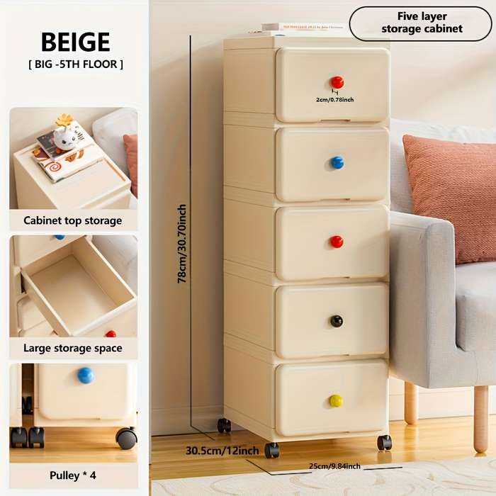 Storage And Organizationcolor Cream Size 25 X 30.5 X 46