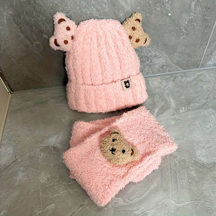 Winter Hat Color Beige Color Size One Size Fits All With Elasticity  0 3 Years Old