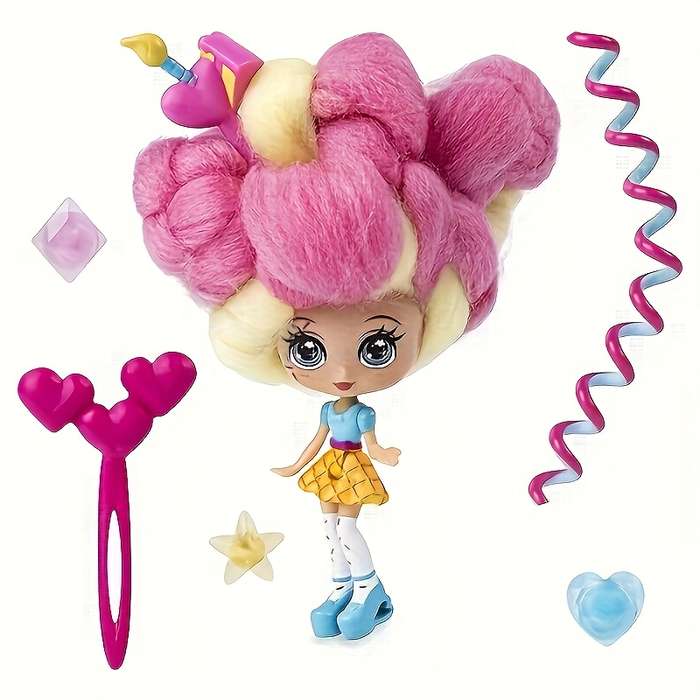 Toy Dolls Items Long Hair Doll   1pc  random color
