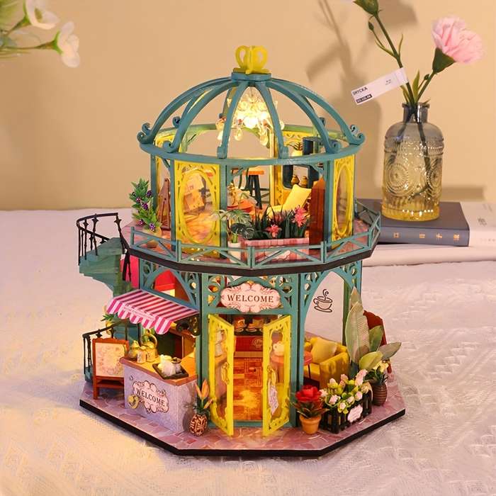 Building Toy Architectural Model Toy Set Style Pin Yue Huajian