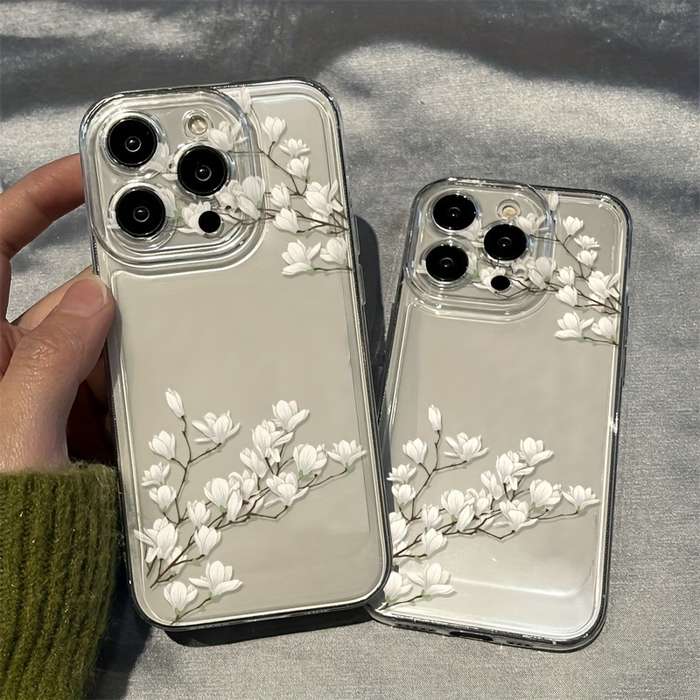 1Pc Transparent For iPhone 12 Phone Case Phone Cover