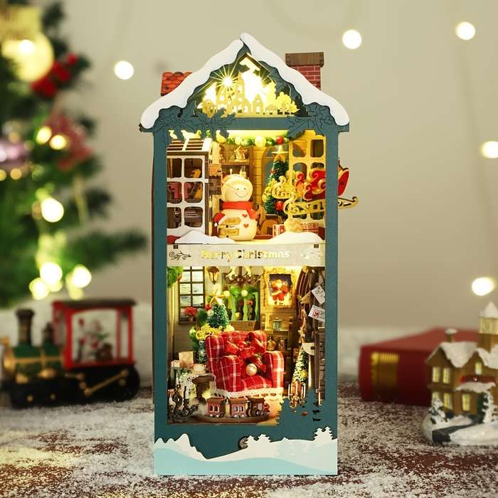 Building Toy Architectural Model Toy Set Style Merry Christmas