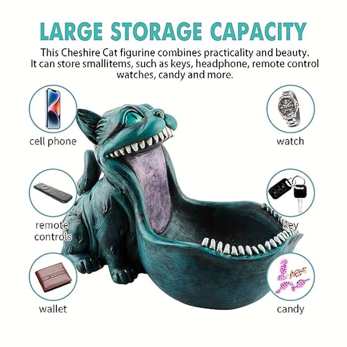 Halloween Decorations Items Large Mouth Cat Statue Decoration