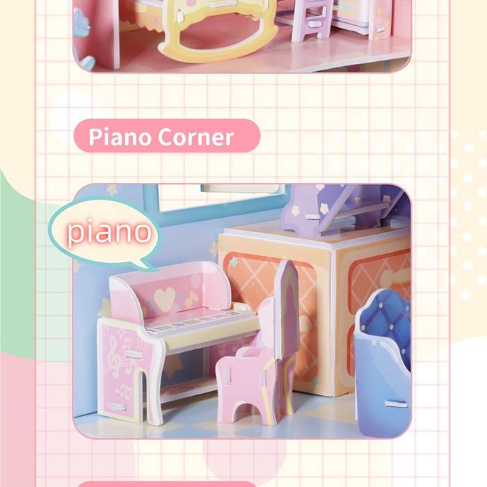 Building Toy Architectural Model Toy Set Style Mini House