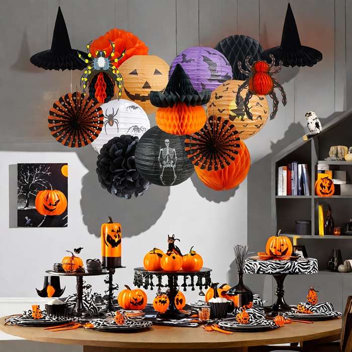 Halloween Decorations Color 16Pcs Halloween Set 1