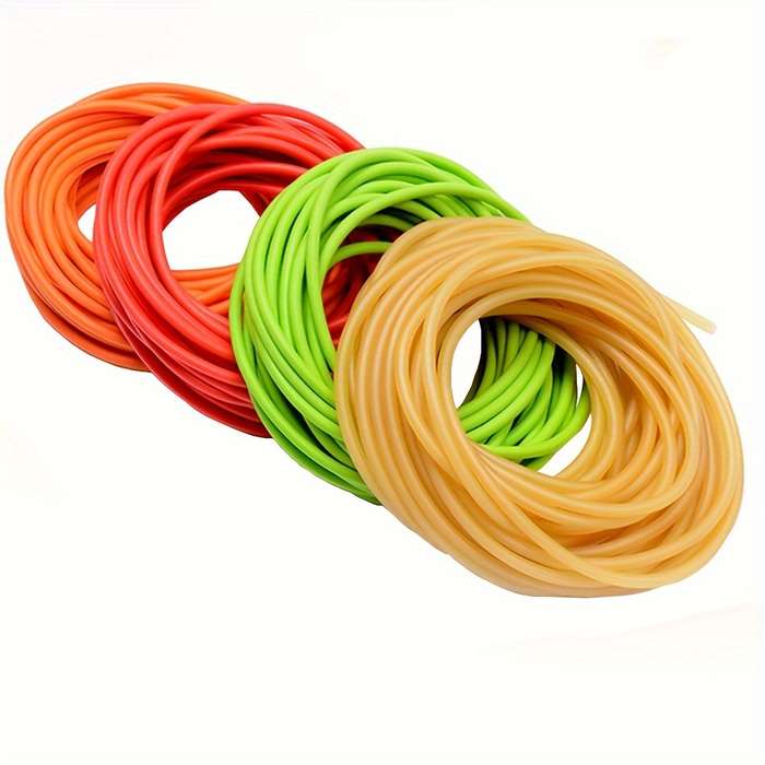 10m Natural Latex Rubber Band Slingshot Set